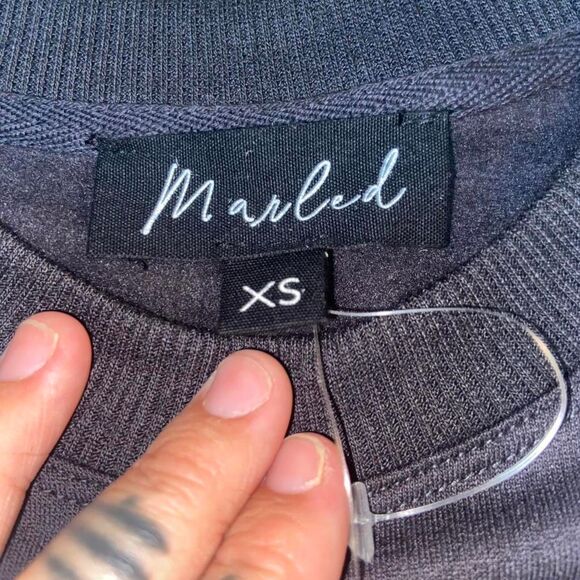 Marled Women's Black and Grey Sweatshirt XS - Picture 3 of 3